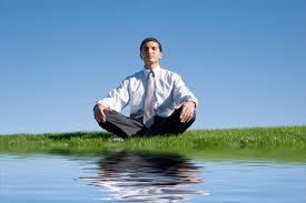 seated man and water